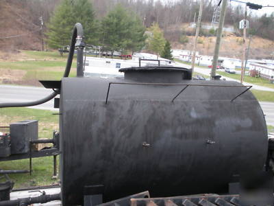 Sealcoating tank 550 gallon with 16 foot equip trailer