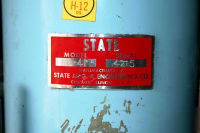 State spindle sander model # b-4 1/2 hp 1725 rpm