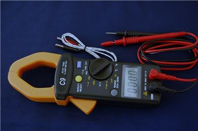 Rms ac dc clamp ammeter dmm meter capacitor tester hvac