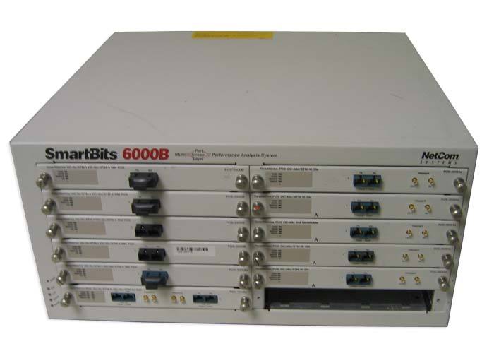 Spirent smartbits smb-6000B 12-slot desktop chassis 1YR