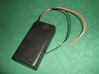 2 x aaa battery box with switch holder hobby model toy