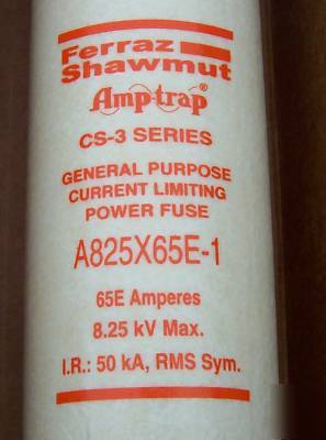 A825X 65E mv fuse same as jcz, ffnha, 8HLE, A825C - 