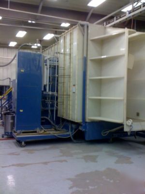 Nordson n-524 auto-manual in-line powder coating booth