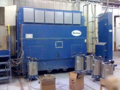 Nordson n-524 auto-manual in-line powder coating booth