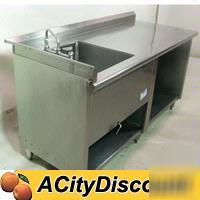 Restaurant kitchen work area prep table w/ 1 comp sink