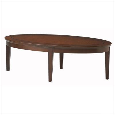 Sorrento oval coffee table finish: bourbon cherry