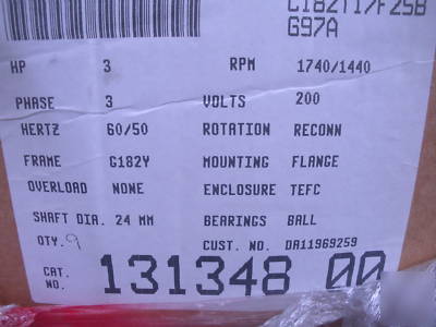 Enerpac ZE5 hydraulic pump motor 131348 moteur 3 hp