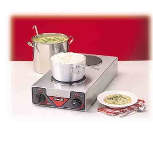 Nemco 6310-3 hotplate, two burners, countertop, electri