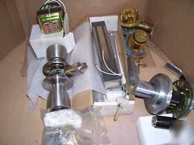 New lock hardware. and used..box full.. ..