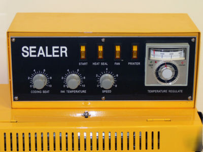 New band sealer horizontal orientation heat bag closer 