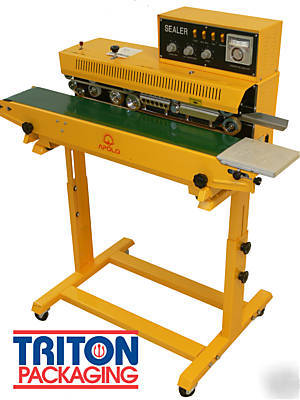 New band sealer horizontal orientation heat bag closer 