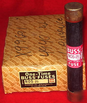 New 9 nos 25 a 600V buss general purpose fuses bussman