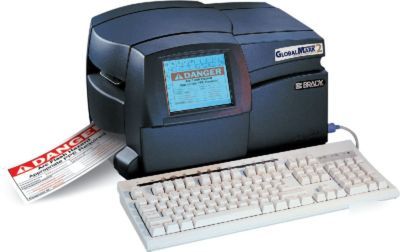 New brady GLOBALMARK2 thermal transfer printing system 