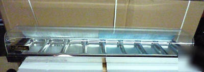New marengo heated countertop display, ,60 inch,8 pans, 