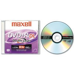 New maxell 2.4X dvd+r double layer media 634080