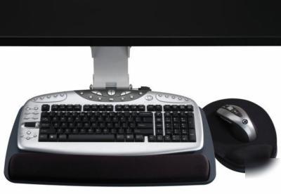 Staples 18240 adjustable keyboard tray mouse tray