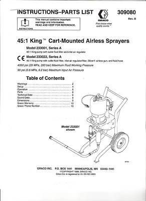 Graco xtreme king 45:1 paint sprayer