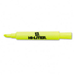 Hi-liter desk-style chisel tip highlighter, fluorescent
