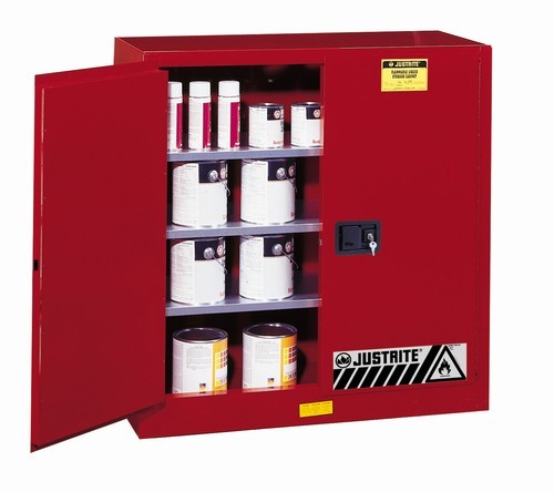 Justrite 60 gallon red safety cabinet
