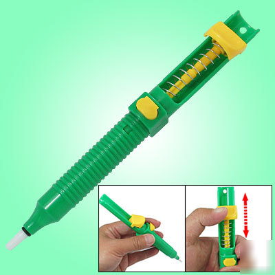 Plastic blue desoldering pump solder sucker tool