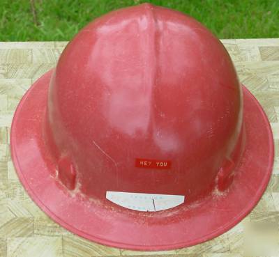 Vintage jackson hardtop fiberglass hard hat helmet 
