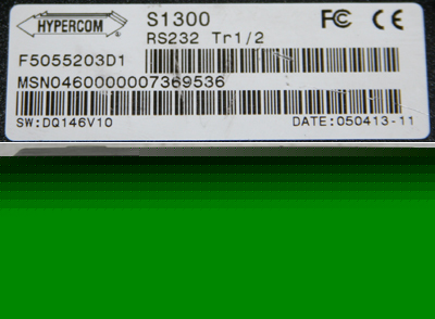 Hypercom S1300 unattended credit card payment terminal