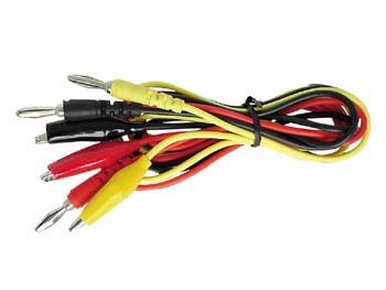 New banana plug alligator clip power supply test leads