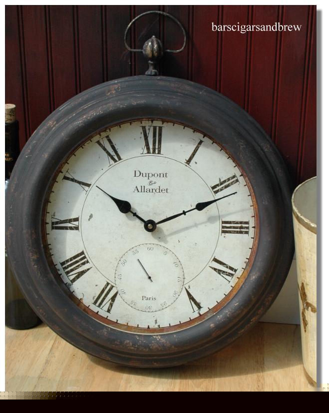 Wall pocket watch trade sign old bronze fnsh clock
