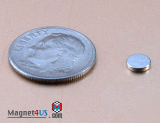 Neodymium rareearth disc magnet 3/16