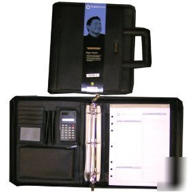 New franklin covey leather zipper binder ( ) brief case