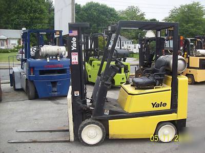 2001 yale 4000 lb., lp forklift #0258 
