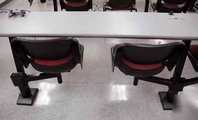 5 seat computer lab training table 