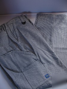 Black & white dogtooth chef caterers trousers W32 L31