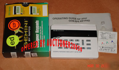 Napco gemini gem-RP8 fixed display designer keypad 