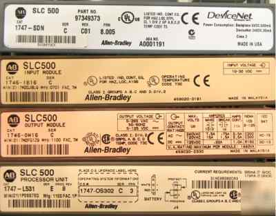 Plc allen bradley SLC500 1746-A4 w / devicenet 