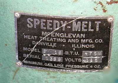 Mcenglevan B16 speedy-melt metal melter / crucible