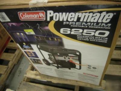 New coleman 6250 watt portable generator , in box hd