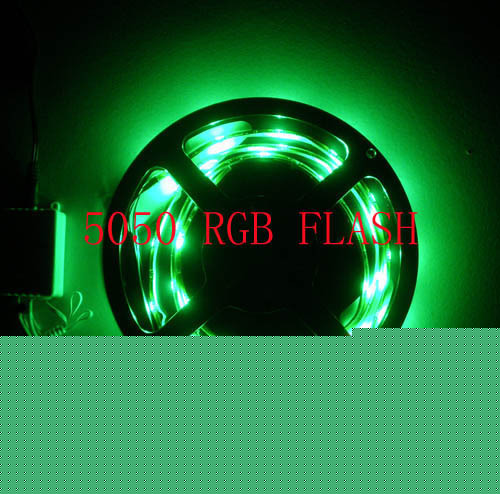 12V 1M 5050 smd rgb 60LED strip+controller power supply