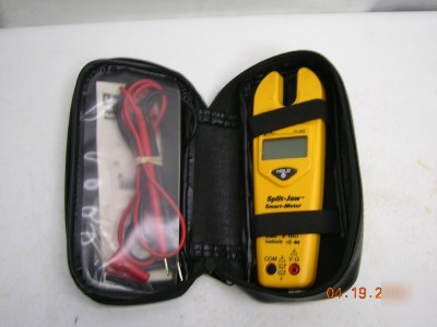 Ideal split jaw smart meter w/ case & leads nice