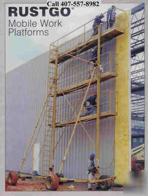 Mobile work platform made by rustgo scaffolding 