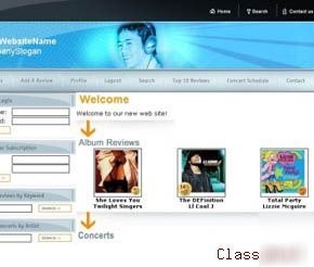 Music reviews portal with google adsense & free domain.