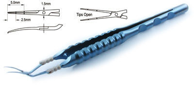 Titanium capsulorexis forcep microincision